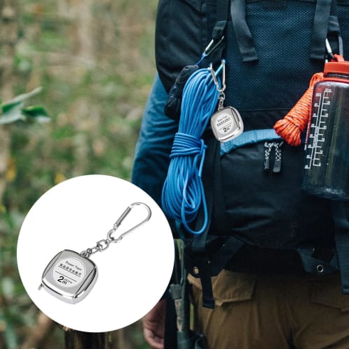 Mini Tape Measure, Small Keychain, Metal Retractable Tape Measure - Transparent Waterproof Scale Retractable Tape Measure, Keychain Tape Measure, Tape