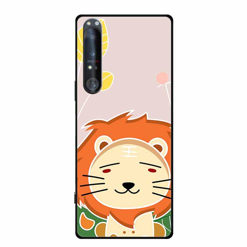 Embossed Color Painted Soft Case with Textured Design for Sony 1 IV Phone