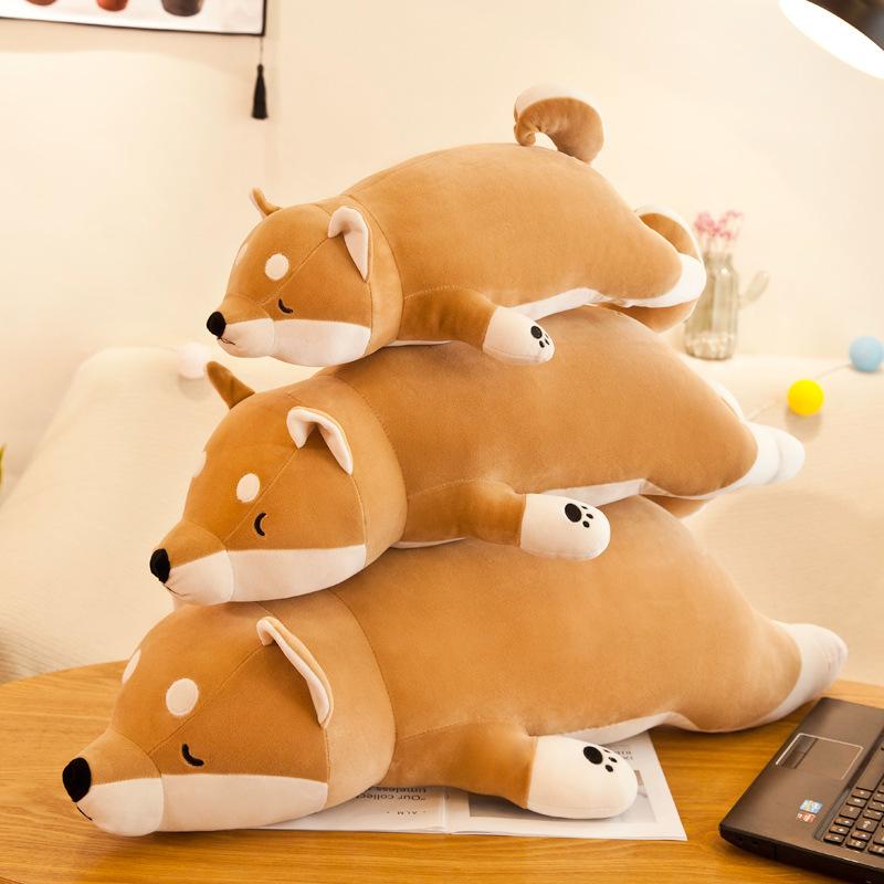 Bai Fen Bai Dolls And Toys Shiba Inu Throw Pillow Large Plush Cute Husky Doll Toy