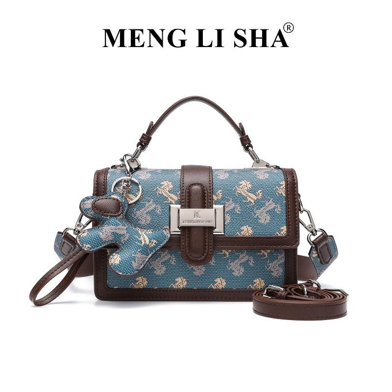 

New niche design printed shoulder crossbody small square bag women s tide commuter casual versatile handbag
