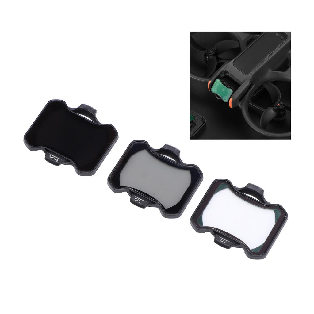 3Pcs Drone Lens Filter UV  ive CPL NaPolarizer ND Filters Kit Multi Coated HD Optical Glass for Avata 2
