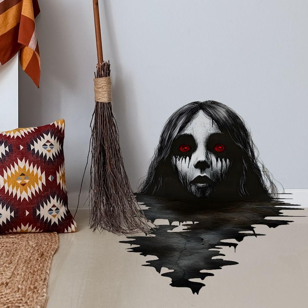 Self-Adhesive Halloween Wall Decals Thriller Hallween Window Sticker  Home Decoration