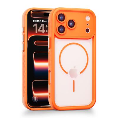 Luxury Matte Clear Heat Dissipation Magnetic Phone Case For iPhone 17 Air 16 15 14 13 12 Pro Max Plus For Magsafe Charging Cover