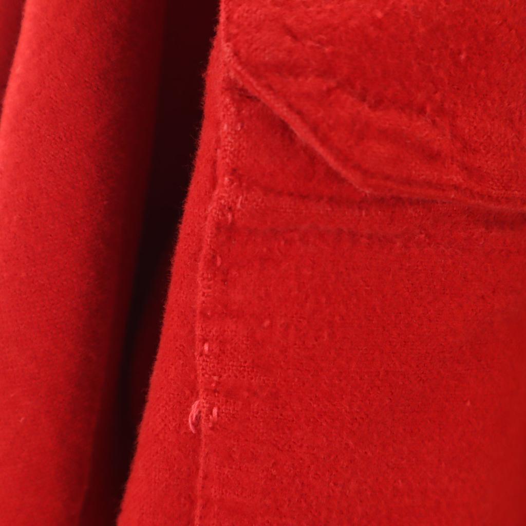 PENNEYS 50s Vintage Chamois Cloth Long sleeve shirt 15-151/2 Red Men's Used