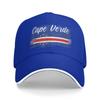 Dam Unisex Kap Verde Flagga Cabo Verde Utomhushatt Justerbar Basebollkeps Casual Basebollkeps Solskydd Solskydd