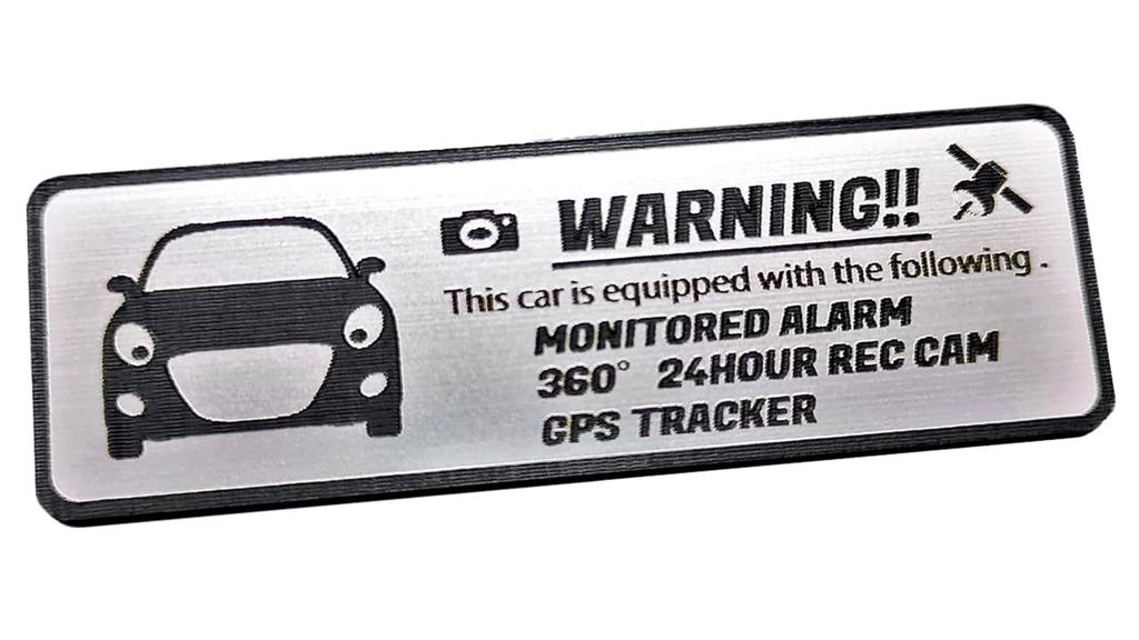 Honami Works Copen Cero LA400K Copen Celo Security Emblem 24 Hour Surveillance Dash Cam GPS Tracker Sticker