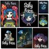 Characters Mystery Game Sally Face Poster HD Art Sticky Wall Waterproof Home Living Room Bedroom Bar Aesthetic Decoration