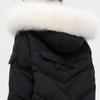 SNOWFLYING Women's Fox Fur Collar Mid-length Down Jacket