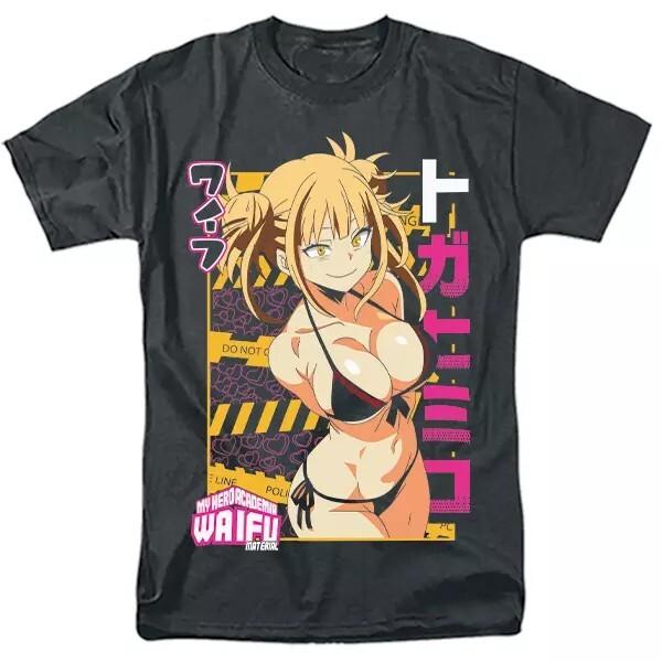 Himiko Toga Shirt My Hero Academia Hentai Waifu Anime Cosplay Girl Manga T-shirt S