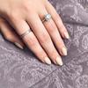 New Fashion Wedding Rings For Women Classic All Size Zircon White Gold Color Engagement Anniversary Ring Jewelry  R531