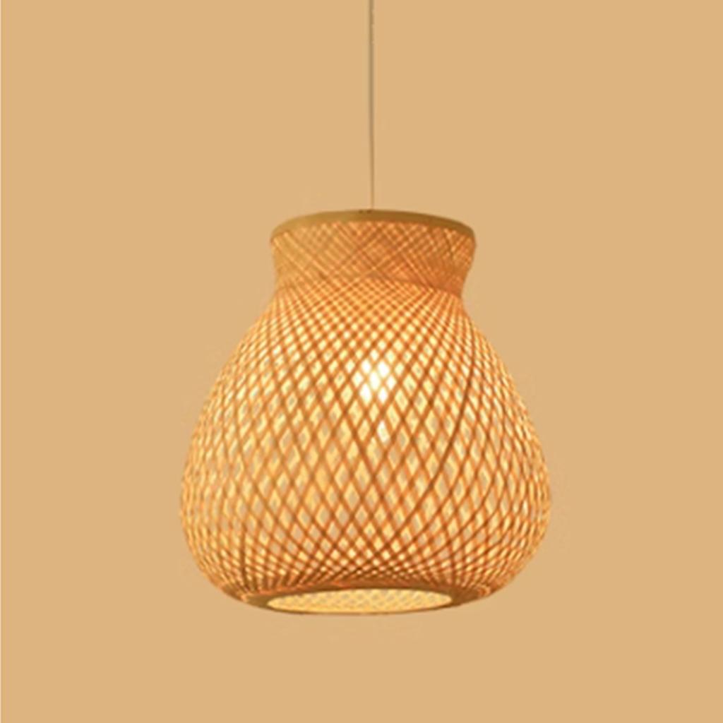 Bamboo Pendant Light Hand Woven Natural Bamboo Pendant Ceiling Light Fixture Distinctive Modern