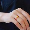 Accessory ring, oath ring, natal red simple couple gift