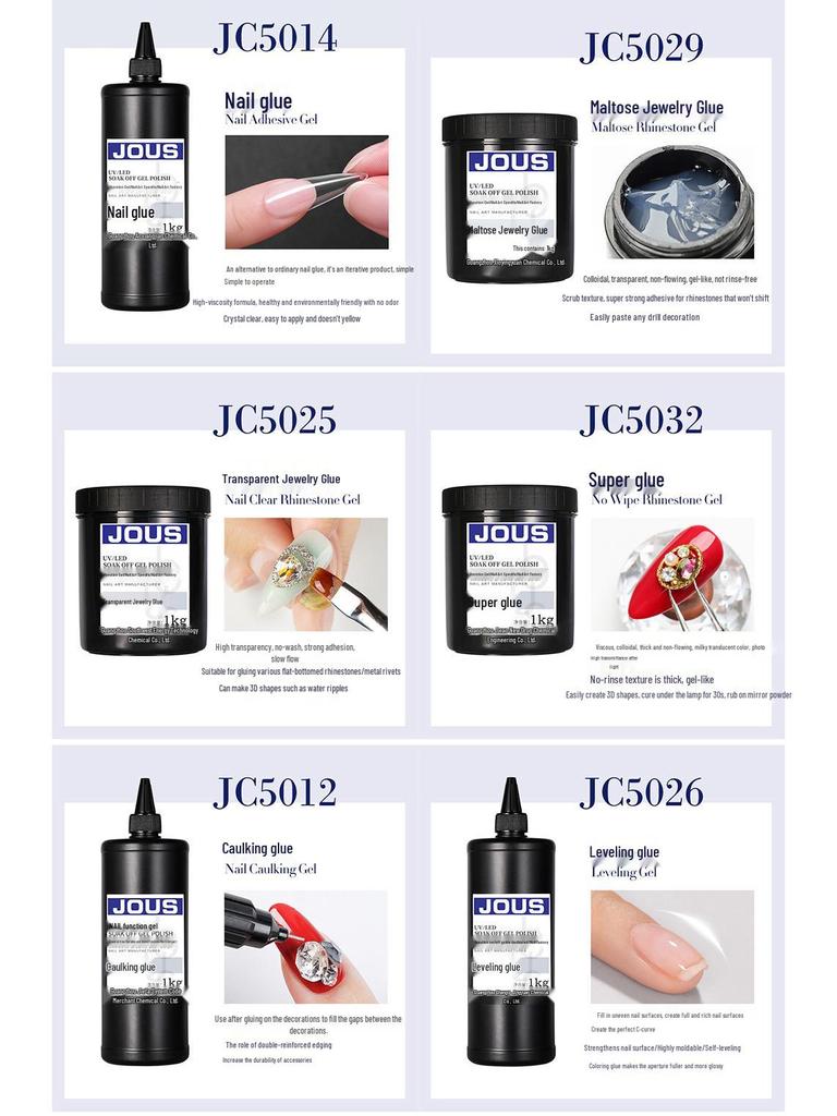 JOUS 3D Stereo Soft Candy Glue Non-Sticky Kneading Clay for DIY Beading, 1kg