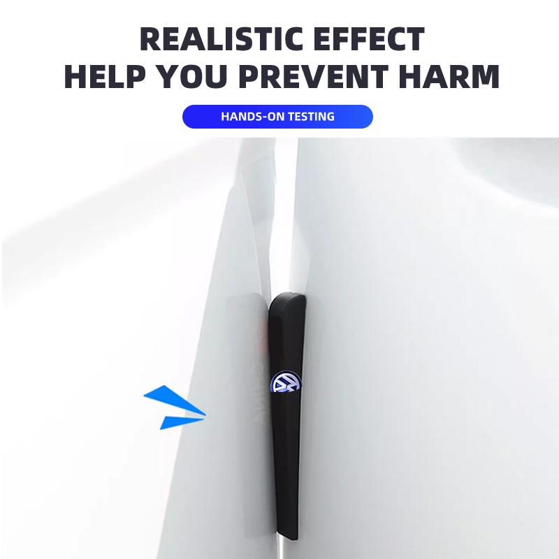 6Pc Rubber Car Door Bumper Anti-collision Strip Protector Car Accessories For Volkswagen VW R Golf 4 5 Passat Beetle Tiguan Polo
