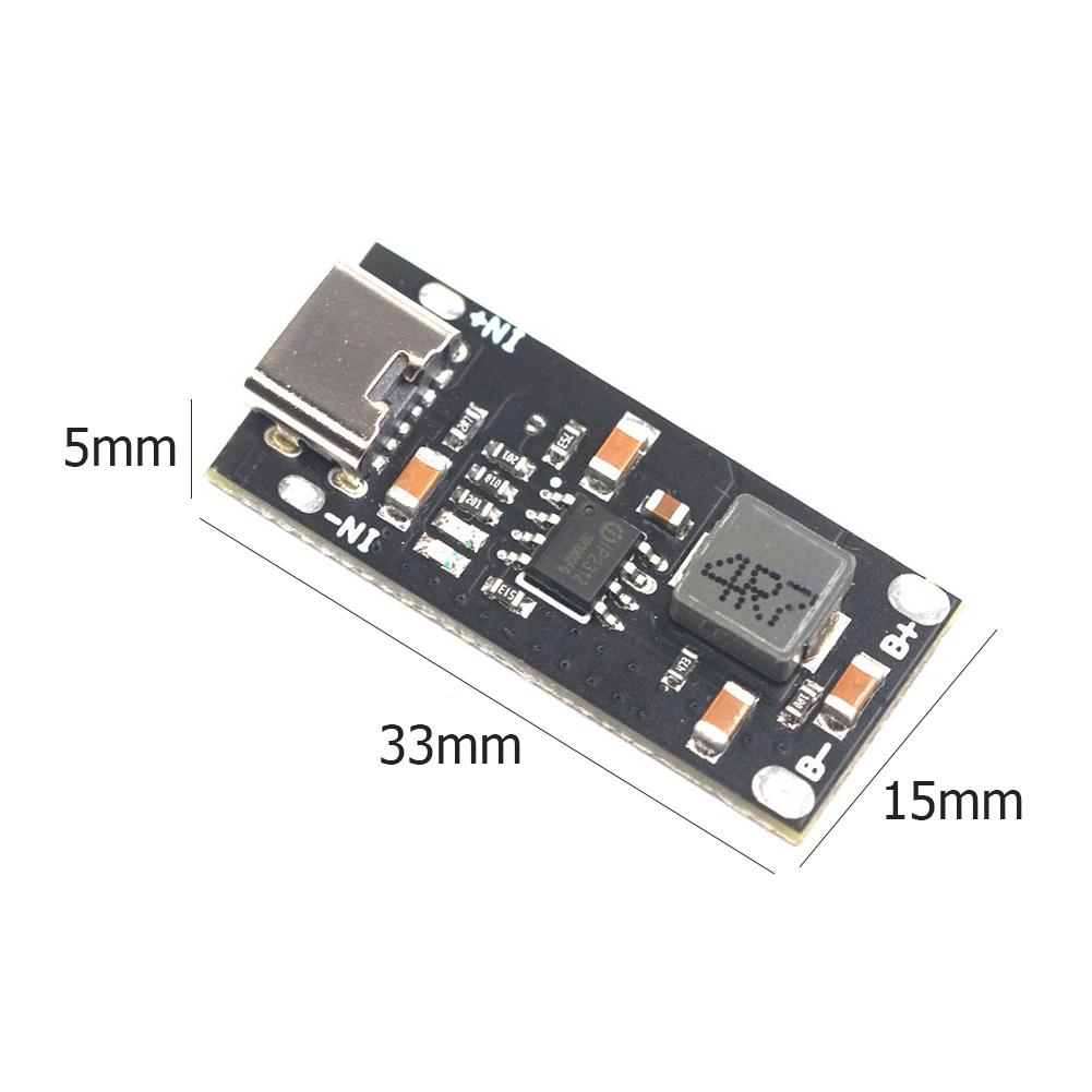 5Pcs Battery Charging Board IP2312 Polymer Ternary Lithium Battery Quick Fast Charging Board 3A Type-c USB 4.5~5.5V 3A