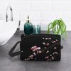Japanese Sakura Cherry Blossoms Print Cosmetic Bags for Women Zipper Travel Toiletry Pouch Large Water Resistant Makeup Bag Gift