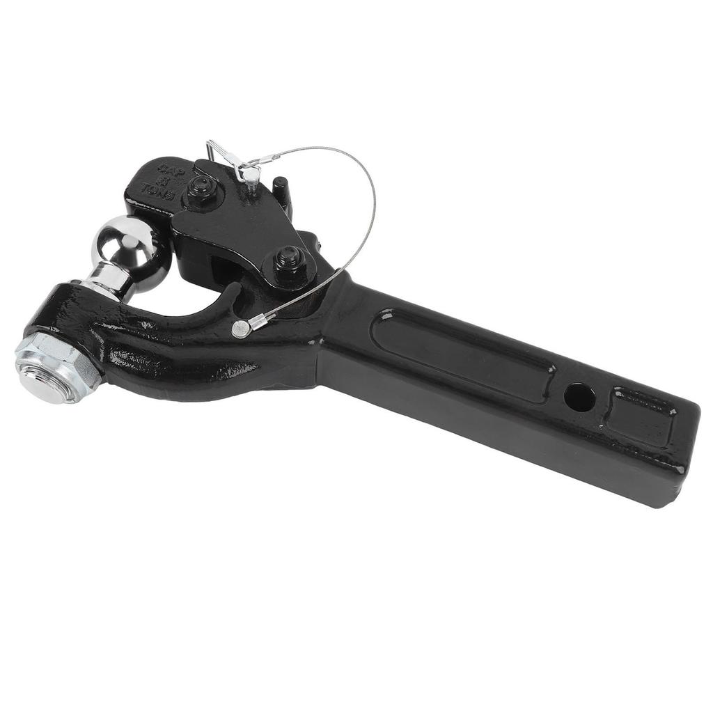 Deichselhaken mit 2-Zoll-Anhängerkupplungskugel 16000 lbs 15 Zoll Länge Receiver-Mount-Kombination Anhängerkupplung für Auto SUV Pickup