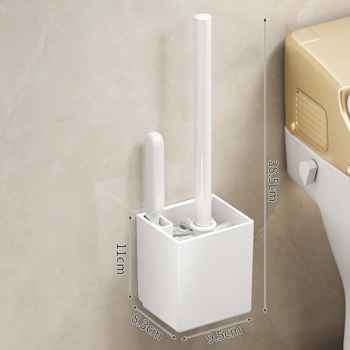 

Набор держателей для туалетной щетки для ванной комнаты, настенный, без сверления, подставка для туалетной чаши, щетка для чистки туалета для дома, ванной комнаты, туалета L белый
