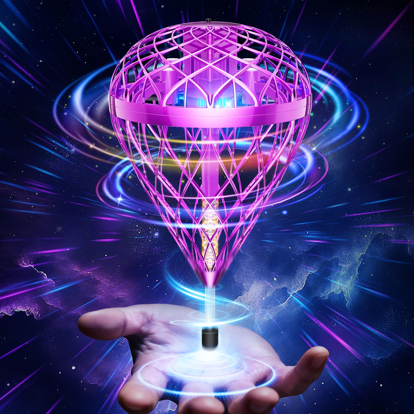 

Gimama Чарівний Літаючий М яч Pro Найновіша Іграшка, яка Грається Руками та Літає Навчальна Іграшка з LED Дроном Популярний Різдвяний Подарунок Той, що Плаває,