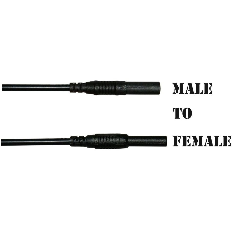 1/2ks 4mm samec-samice banánkový konektor 100CM/ 39,37 palce Prodlužovací kabel banánkového konektoru Multimetr