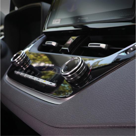 Console Air-Condition Adjust Knob Black Trim Cover For Toyota Corolla -