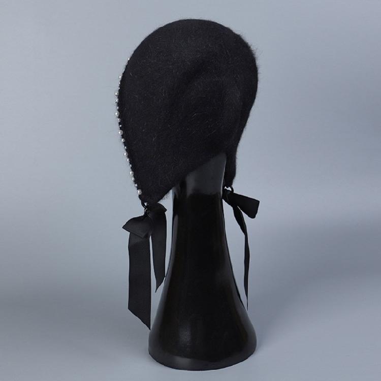 Stylish Earflap Hat Elegant Bows Tassels Pearls Earflap Hat Stylish Women Hat for Trendy Accessorizing