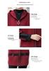 Fat Mama Plus Size Double-Sided Fleece Hooded Jacket for Mid-Aged & Elderly (Spring/Autumn)