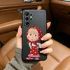 CUTE  GIRL Masha and the Bear Phone Case For Samsung S25,S24,S21,S22,,Plus S23,S30,Ultra,S20,Fe,Lite,Black Soft Silicone