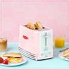 Toaster, Vintage Design With Crumb Tray, Cord Storage & 5 Toasting Levels, Pink