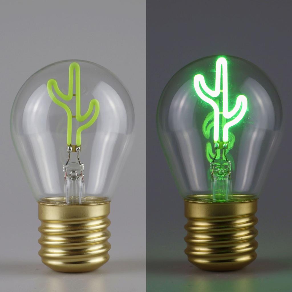 Niedliches Cartoon LED-Glühbirne Nachtlicht, Wiederaufladbar, Bunte Dekorative Tragbare Lampe
