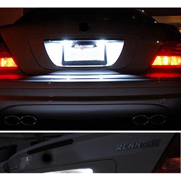 2 Pcs LED License Plate Lights Car Led Signal Lamp Canbus Error Free For Seat Alhambra 2011- Automobiles Parts Accessories