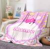 Custom Name Peppa Fairy Flannel Blanket Throw Blanket Soft Warm Sofa Bed home Decor Unique Gift
