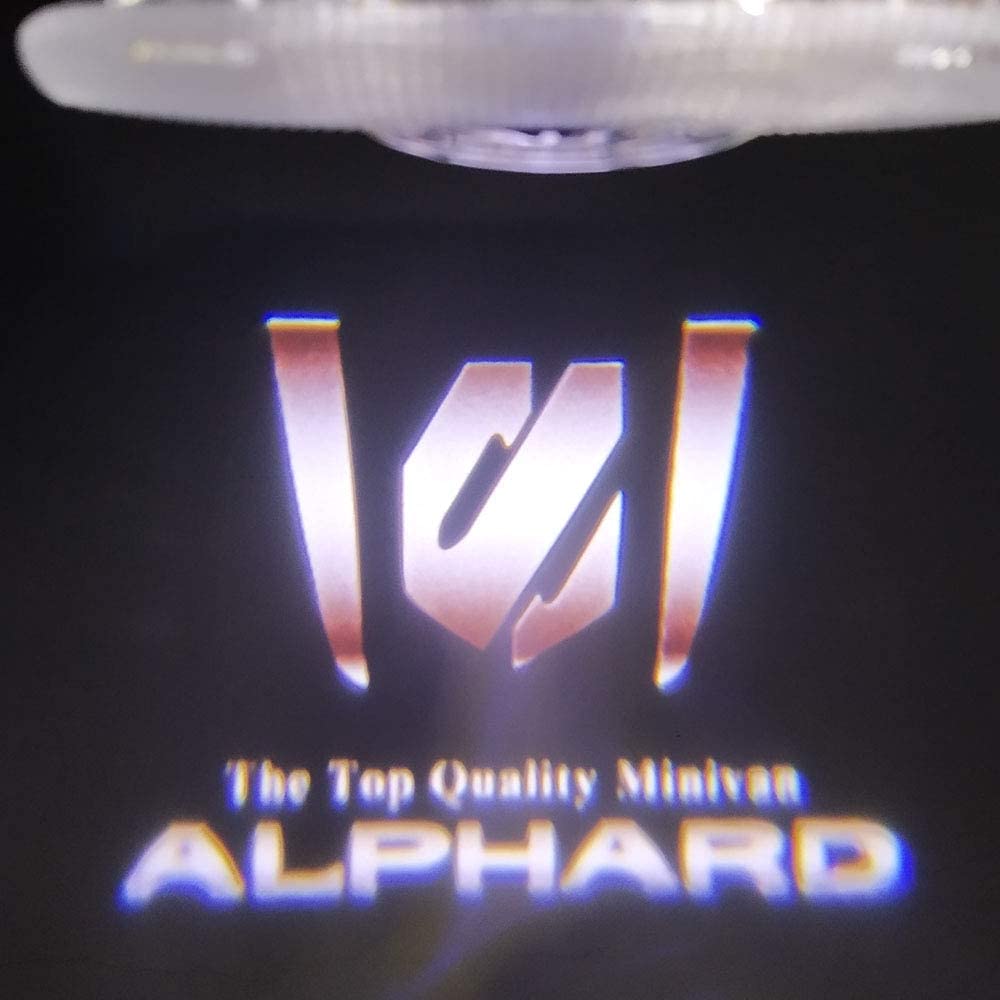 Minile Alphard Lampa dveří auta, Lampa závěsu, Uvítací světlo dveří, Světlo zdvořilosti, LED Logo