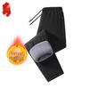 Men's Fleece-Lined Straight-Leg Casual Winter Trousers