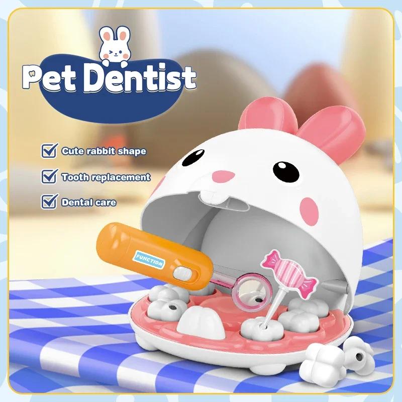 Dentist Hospital Play Role Play Toy Pet Doctor Set for Kids Children Dental Care House Play Set Medical Accessories for Girls