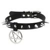 Spike Choker Necklace for Women Goth Pentagram Necklace Emo Neck Strap Cosplay Chocker Gothic Accessories