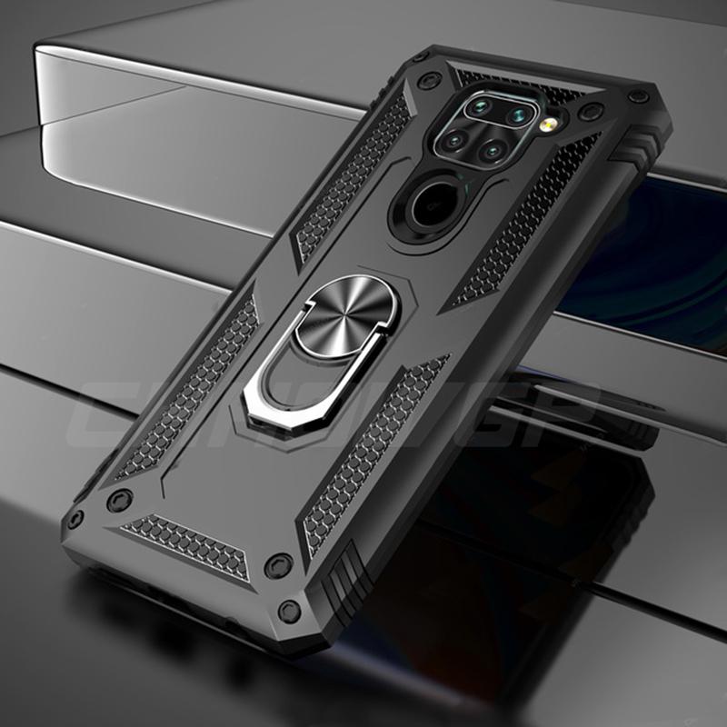 

For Redmi Note 9S 8 9 Pro Max 8T Case Luxury Armor Car Magnetic Back Cover For Xiaomi Redmi 9 8 8A Mi Note 10 Lite Pro Mi10 Coque PC Silicone Case Redmi Note 9 чорний