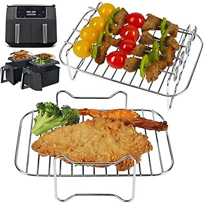 Grille de cuisson en acier inoxydable pour friteuse à air, plateau et grilles de cuisson à la vapeur, outils pour friteuse à air, plaque de cuisson, barbecue, gril, accessoires de cuisson, outils de cuisine