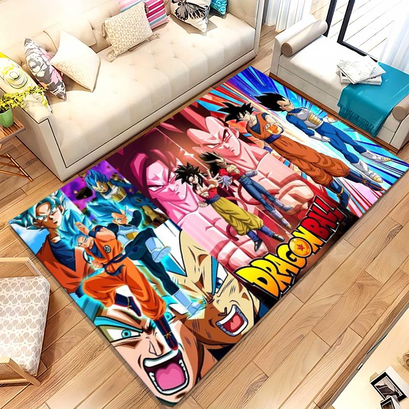

Anime D-Dragon Ball Game Cartoon Living Room Non-Slip Area Rug Soft Carpet for Bedroom Kids Playroom Sofa,Home Decor Doormat 40x60cm