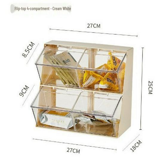 Desktop Storage Rack and Cup Holder for Tea and Coffee Accessories