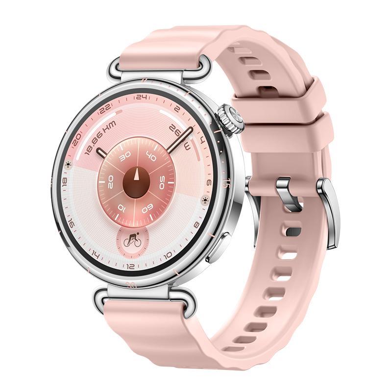 

18mm Official Silicone Band for Huawei Watch GT6/5/4 41mm Sport Bracelet for Huawei Watch 5/GT5 Pro 42mm/Garmin Venu 3S/2S Strap Huawei GT6 41mm розовый