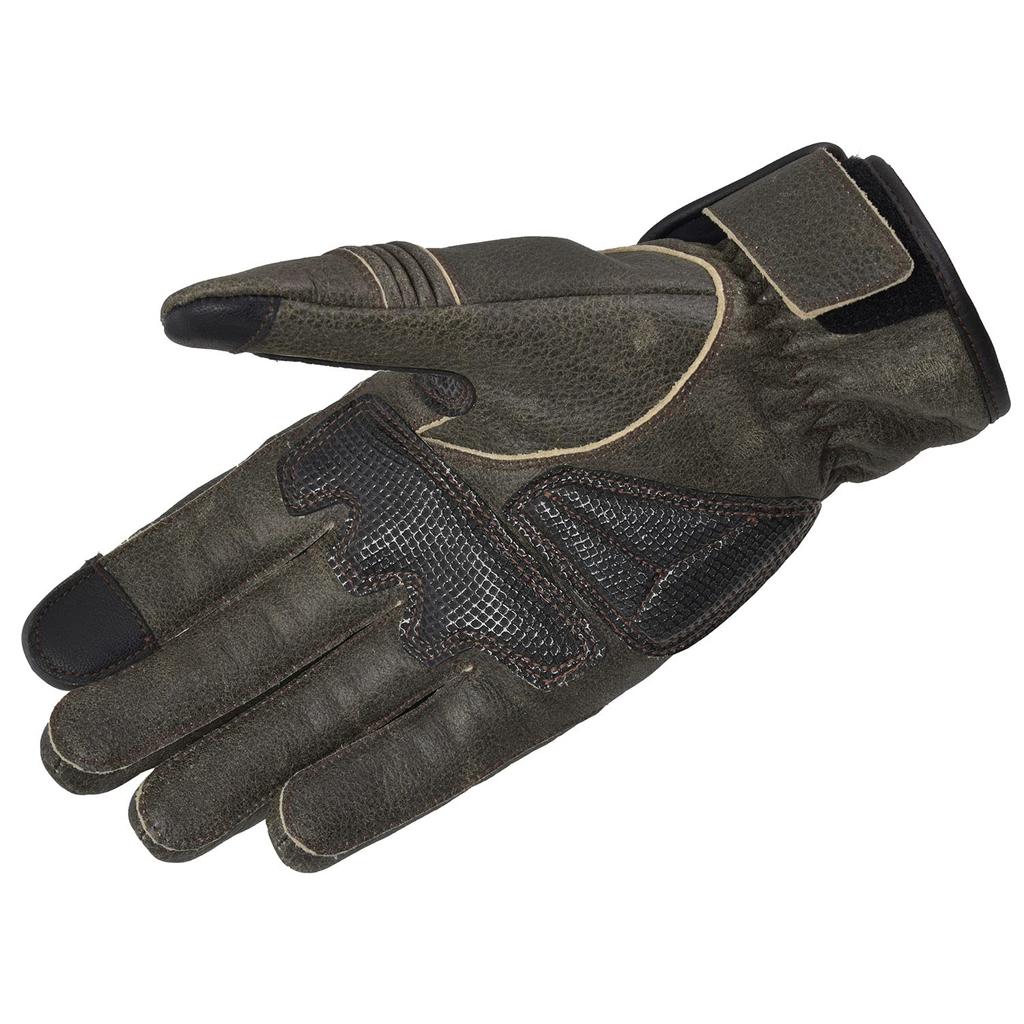 Komine Motorcycle Gloves Protective Leather Winter Graphite XL GK-848 Gloves, Black,