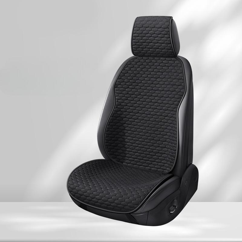 

Дышащая льняная ткань Подушка на переднее сиденье автомобиля – Материал премиум-класса, Удобная и прочная, Для всесезонного использования, Подходит для большинства автомобилей Polyester&Four Seasons чёрный