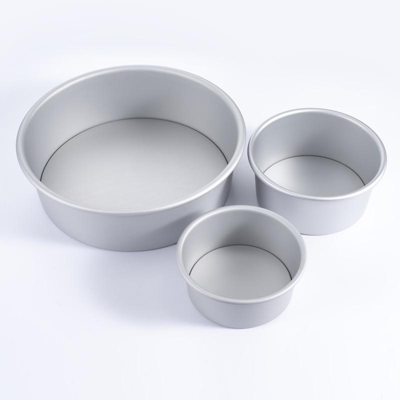 Aluminum Alloy Non-Stick Baking Pan with Removable Bottom for Chiffon Cakes and Mousse