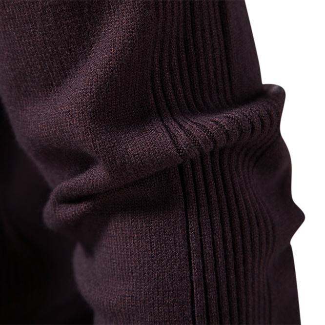 Autumn and Winter New Casual Men's Solid Color Pullover Sweater High Collar Men's Casual Knitwear