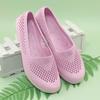 Summer New Women's Sandals with Anti Slip Hollow Out Breathable Flat Bottom Beach Shoes