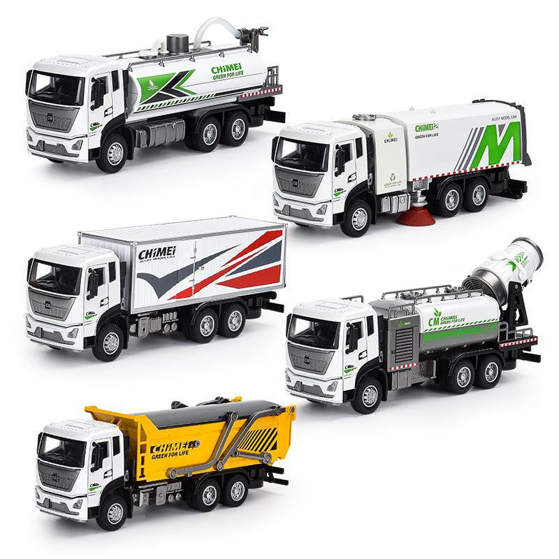 Chimei Alloy Toy City Cleaning Sprinkler Truck Model