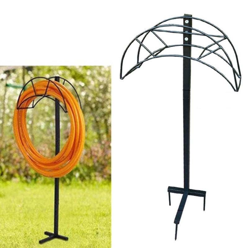 Trädgårdsslanghållare Bärbar slangkrok för trädgårdskran Vattningsslangorganisatör för slangtillbehör Förvaringsställ Stående