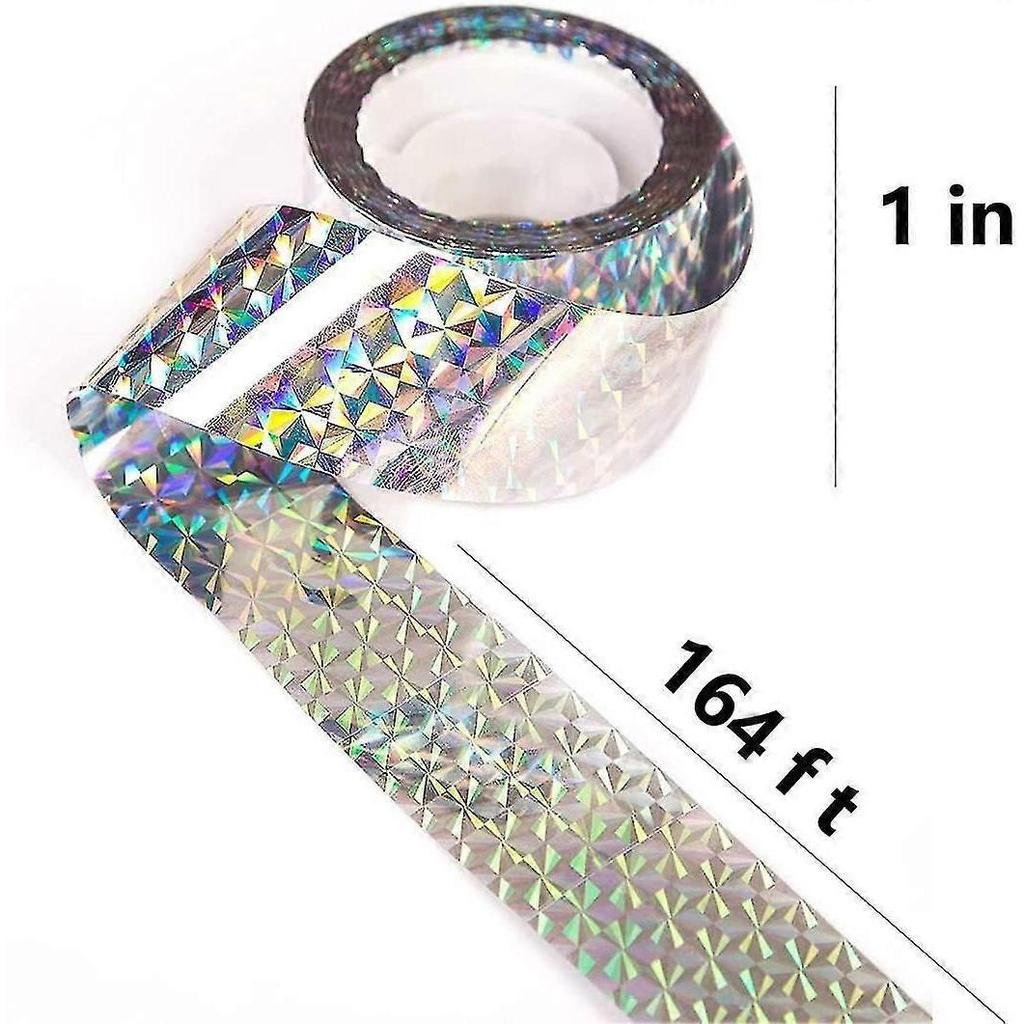 2 Pcs Bird Repellent Tape, Bird Deterrent Tape, Reflective Tape, Reflective Bird Tw