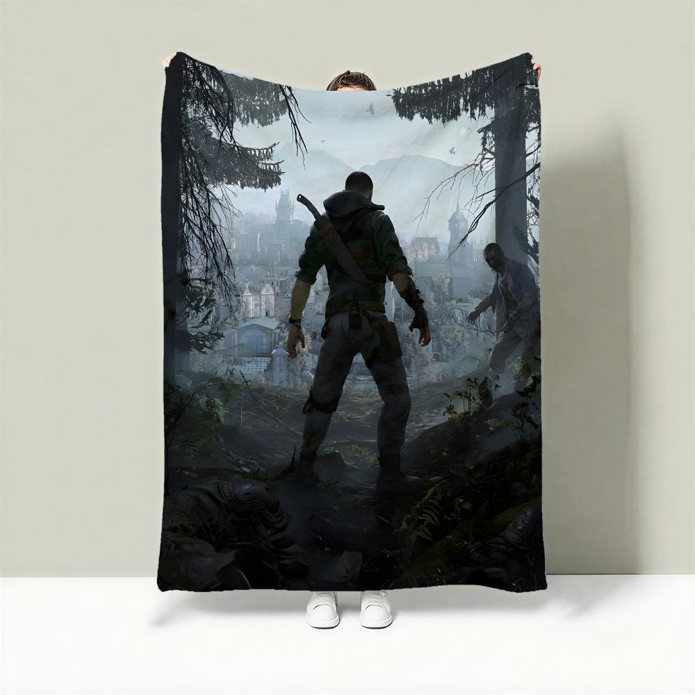Game D-Dying Light Throw Lightweight 240g Flannel Blanket Soft Skin-friendly for Summer Cooling 75cmx90cm